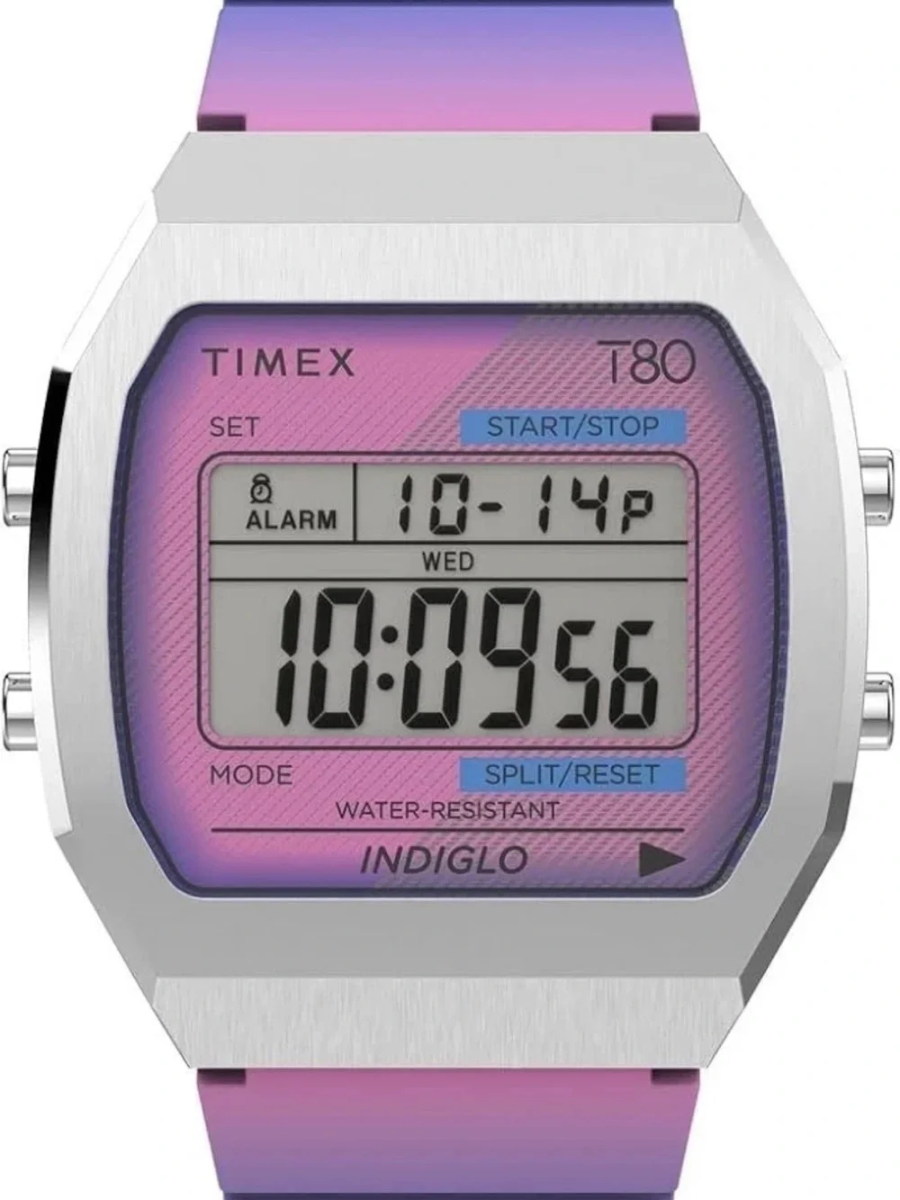 Timex T80 Pink to Purple Gradient Digital Watch